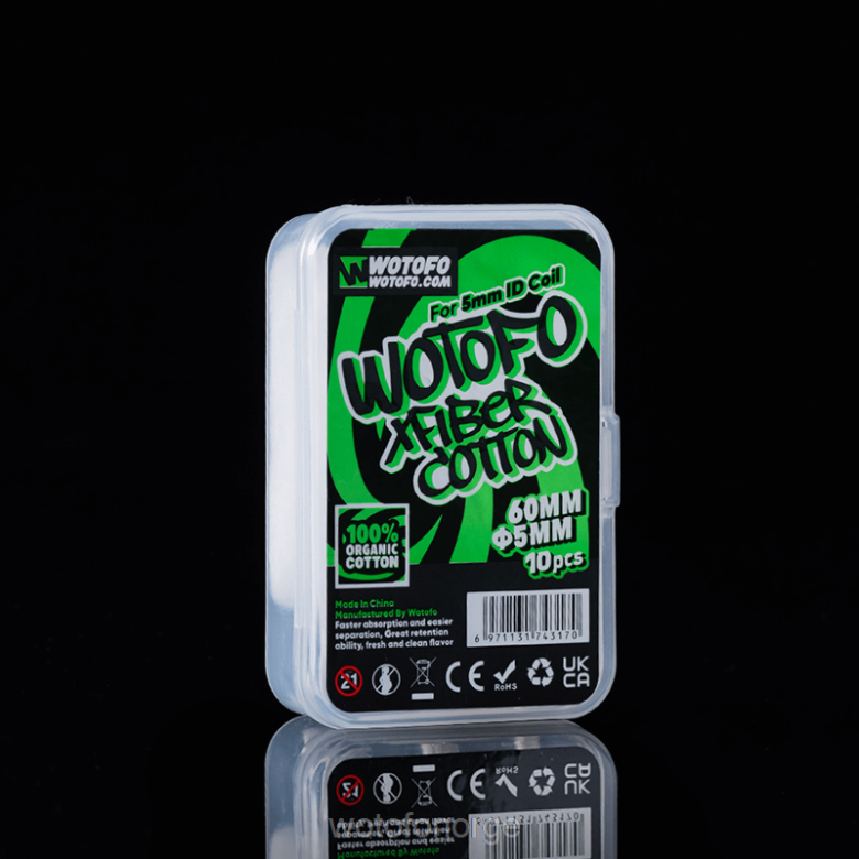Wotofo Disposable Vape - Wotofo xfiber bomull for id coil HD2VH348 5mm tykk 10stk