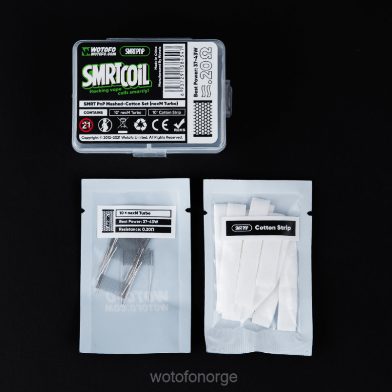 Wotofo Flavors - Wotofo SMRT pnp mesh-bomull sett HD2VH317 nexmesh chill