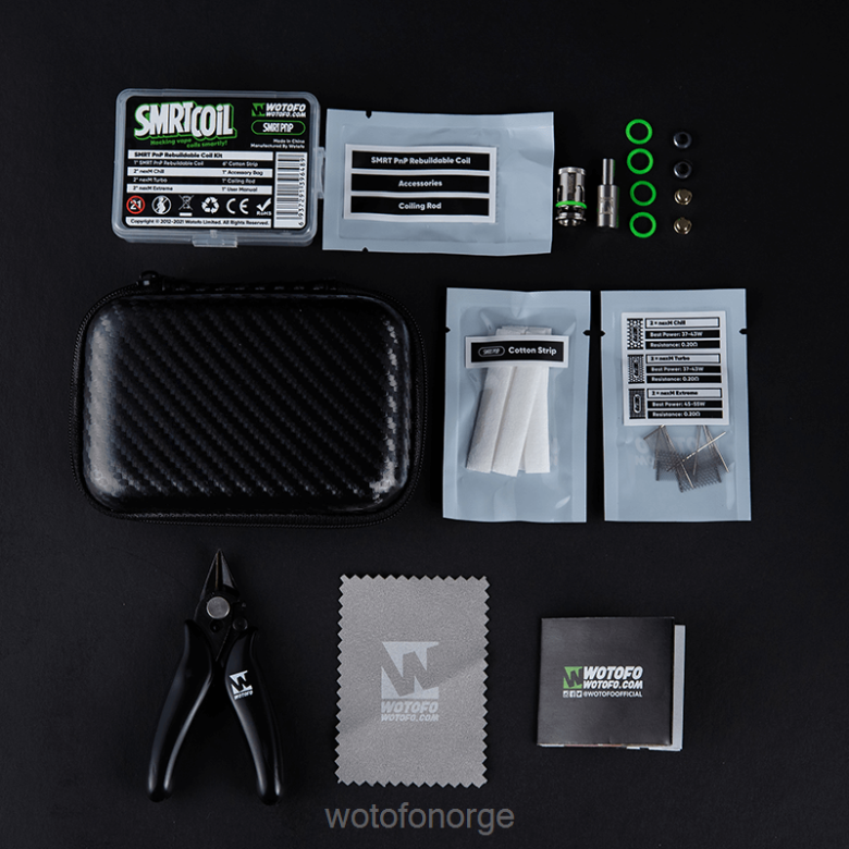 Wotofo Vape Review - Wotofo SMRT gjenoppbyggbar spolepakke HD2VH346 smrt pnp-pakke